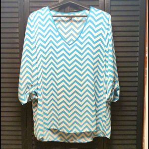 Chevron dress shirts 3/4 slaves
